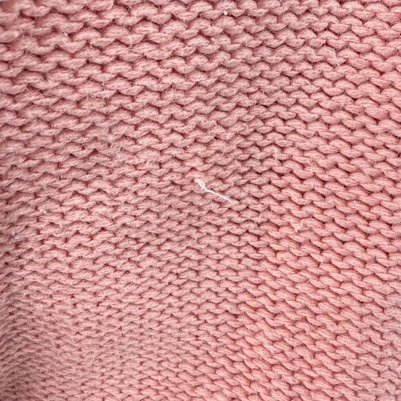 Vintage 90s Y2k Pink Cable Knit Cardigan Sweater Coquette Dolly Dollette S M - Picture 8 of 8